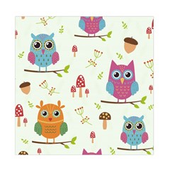 Forest Seamless Pattern With Cute Owls Duvet Cover Double Side (Full/ Double Size) from ArtsNow.com Back