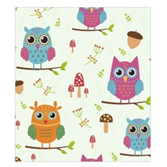 Forest Seamless Pattern With Cute Owls Duvet Cover Double Side (King Size) from ArtsNow.com Front