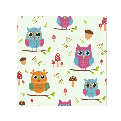 Forest Seamless Pattern With Cute Owls Square Satin Scarf (30  x 30 ) from ArtsNow.com Front