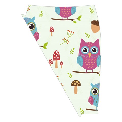 Forest Seamless Pattern With Cute Owls Midi Wrap Pencil Skirt from ArtsNow.com Front Left