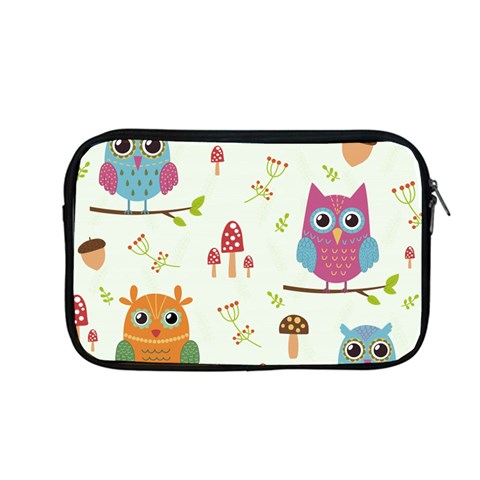 Forest Seamless Pattern With Cute Owls Apple MacBook Pro 13  Zipper Case from ArtsNow.com Front