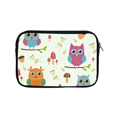 Forest Seamless Pattern With Cute Owls Apple MacBook Pro 15  Zipper Case from ArtsNow.com Front