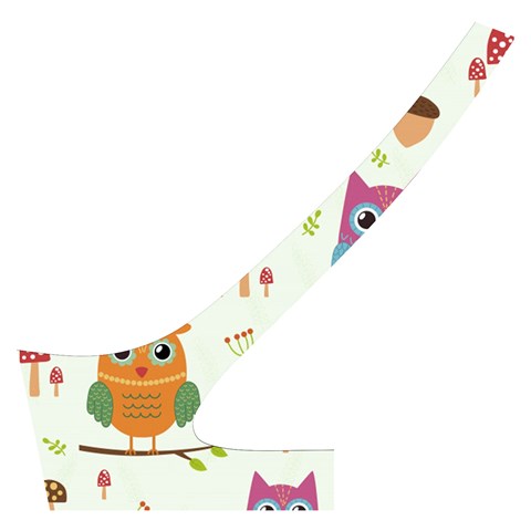Forest Seamless Pattern With Cute Owls Cross Back Hipster Bikini Set from ArtsNow.com Back Left
