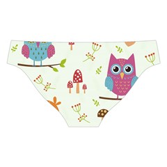 Forest Seamless Pattern With Cute Owls Cross Back Hipster Bikini Set from ArtsNow.com Back Under