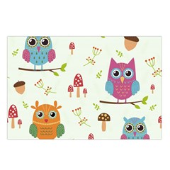 Forest Seamless Pattern With Cute Owls Waist Pouch (Large) from ArtsNow.com Loop