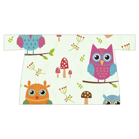 Forest Seamless Pattern With Cute Owls Wristlet Pouch Bag (Small) from ArtsNow.com Front