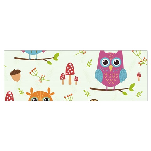 Forest Seamless Pattern With Cute Owls Wristlet Pouch Bag (Small) from ArtsNow.com Bottom