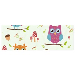 Forest Seamless Pattern With Cute Owls Wristlet Pouch Bag (Small) from ArtsNow.com Bottom