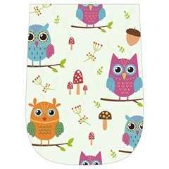 Forest Seamless Pattern With Cute Owls Wristlet Pouch Bag (Small) from ArtsNow.com Left Side
