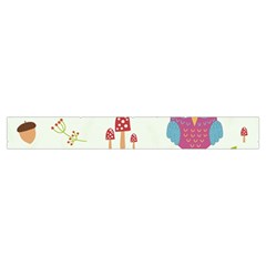 Forest Seamless Pattern With Cute Owls Make Up Case (Small) from ArtsNow.com Zipper Tape Back