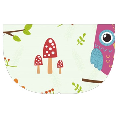 Forest Seamless Pattern With Cute Owls Make Up Case (Medium) from ArtsNow.com Side Left
