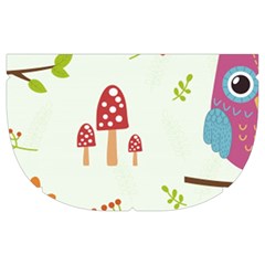 Forest Seamless Pattern With Cute Owls Make Up Case (Medium) from ArtsNow.com Side Left