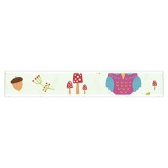 Forest Seamless Pattern With Cute Owls Make Up Case (Medium) from ArtsNow.com Zipper Front