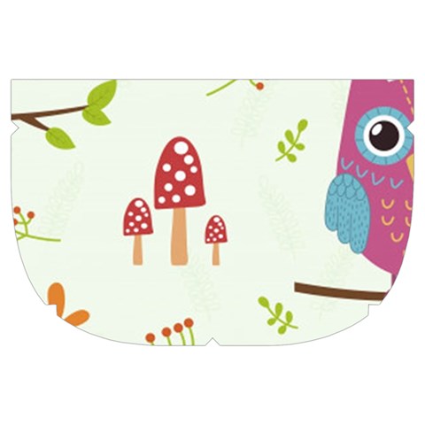 Forest Seamless Pattern With Cute Owls Make Up Case (Large) from ArtsNow.com Side Left