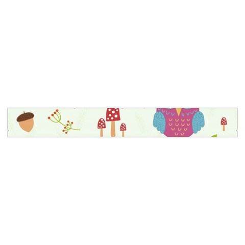 Forest Seamless Pattern With Cute Owls Make Up Case (Large) from ArtsNow.com Zipper Back