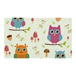 Forest Seamless Pattern With Cute Owls Banner and Sign 5  x 3 