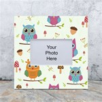 Forest Seamless Pattern With Cute Owls White Box Photo Frame 4  x 6 