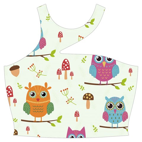 Forest Seamless Pattern With Cute Owls Cut Out Top from ArtsNow.com Front