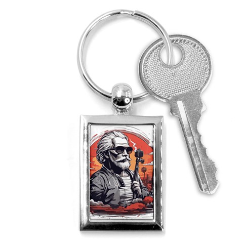 ai generator t hirt design Key Chain (Rectangle) from ArtsNow.com Front