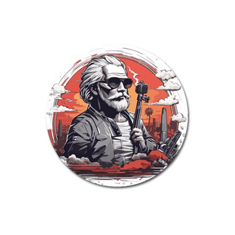 ai generator t hirt design Magnet 3  (Round) from ArtsNow.com Front