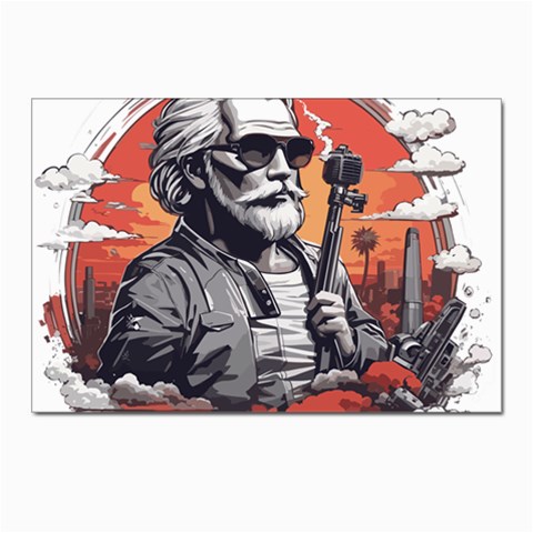 ai generator t hirt design Postcard 4 x 6  (Pkg of 10) from ArtsNow.com Front
