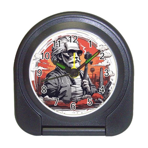 ai generator t hirt design Travel Alarm Clock from ArtsNow.com Front