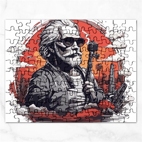 ai generator t hirt design Rectangular Jigsaw Puzzl from ArtsNow.com Front