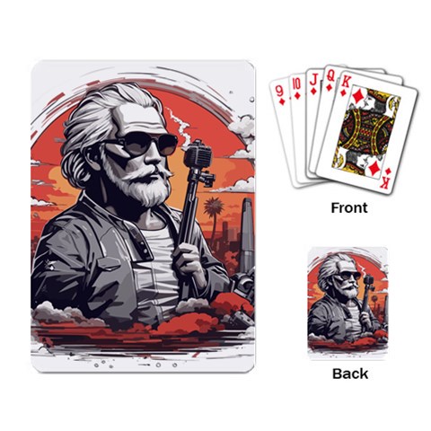 ai generator t hirt design Playing Cards Single Design (Rectangle) from ArtsNow.com Back