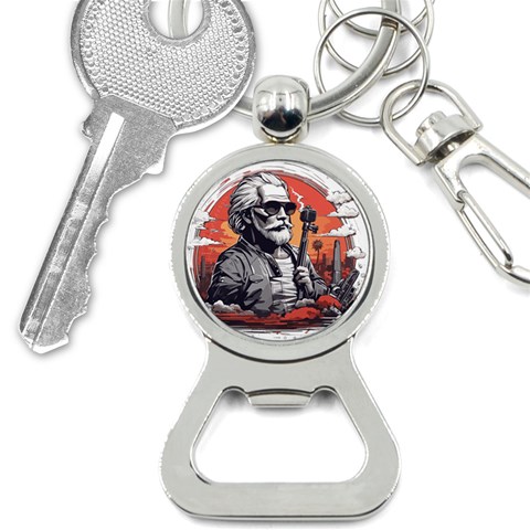 ai generator t hirt design Bottle Opener Key Chain from ArtsNow.com Front