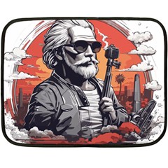 ai generator t hirt design Two Sides Fleece Blanket (Mini) from ArtsNow.com 35 x27  Blanket Back
