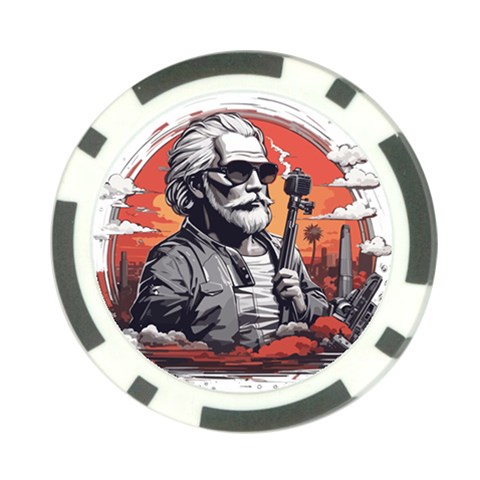 ai generator t hirt design Poker Chip Card Guard (10 pack) from ArtsNow.com Front