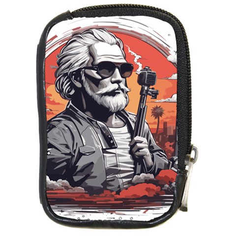 ai generator t hirt design Compact Camera Leather Case from ArtsNow.com Front
