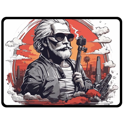 ai generator t hirt design Fleece Blanket (Large) from ArtsNow.com 80 x60  Blanket Front