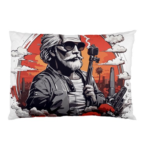 ai generator t hirt design Pillow Case (Two Sides) from ArtsNow.com Back