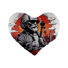 ai generator t hirt design Standard 16  Premium Heart Shape Cushions from ArtsNow.com Front
