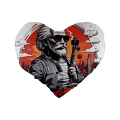 ai generator t hirt design Standard 16  Premium Heart Shape Cushions from ArtsNow.com Back