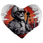 ai generator t hirt design Large 19  Premium Heart Shape Cushions