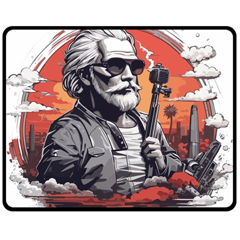 ai generator t hirt design Two Sides Fleece Blanket (Medium) from ArtsNow.com 58.8 x47.4  Blanket Front