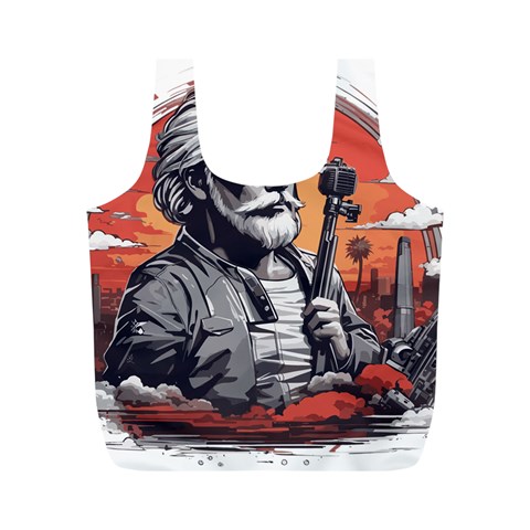 ai generator t hirt design Full Print Recycle Bag (M) from ArtsNow.com Front
