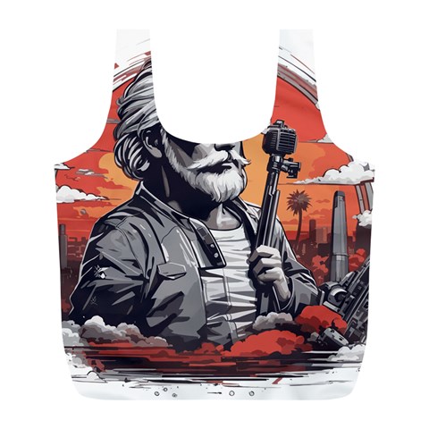 ai generator t hirt design Full Print Recycle Bag (L) from ArtsNow.com Back
