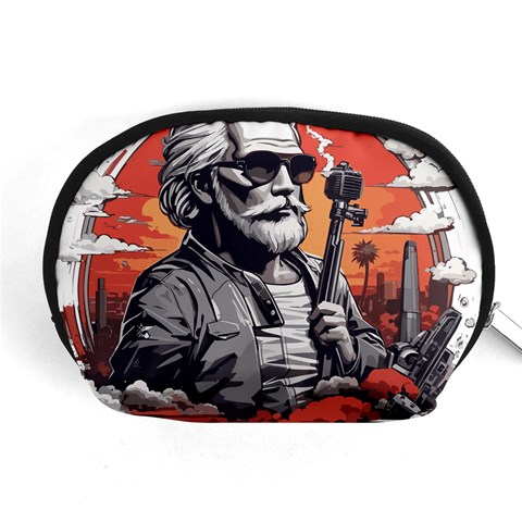 ai generator t hirt design Accessory Pouch (Medium) from ArtsNow.com Front