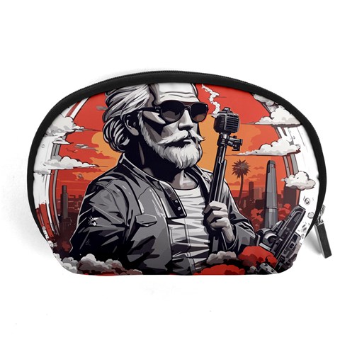 ai generator t hirt design Accessory Pouch (Large) from ArtsNow.com Front