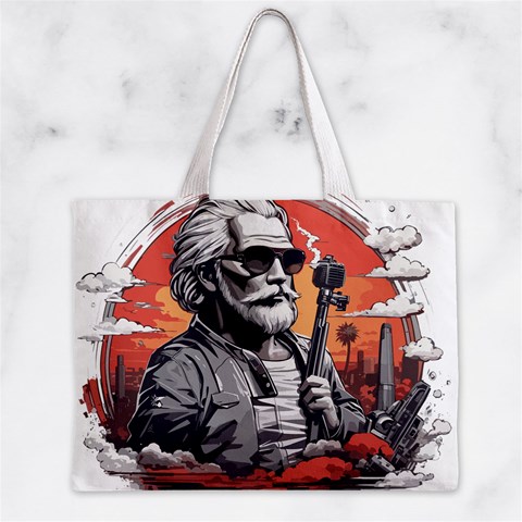 ai generator t hirt design Zipper Mini Tote Bag from ArtsNow.com Front