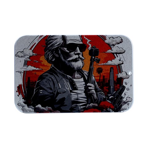 ai generator t hirt design Open Lid Metal Box (Silver)   from ArtsNow.com Front