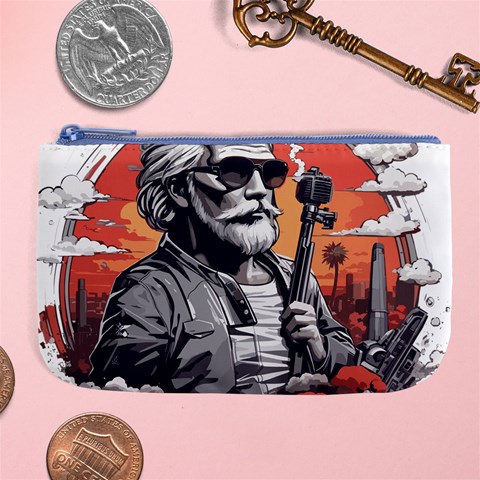ai generator t hirt design Large Coin Purse from ArtsNow.com Front