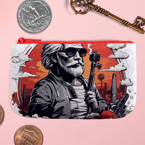 ai generator t hirt design Large Coin Purse from ArtsNow.com Front