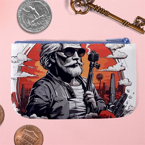 ai generator t hirt design Large Coin Purse from ArtsNow.com Back