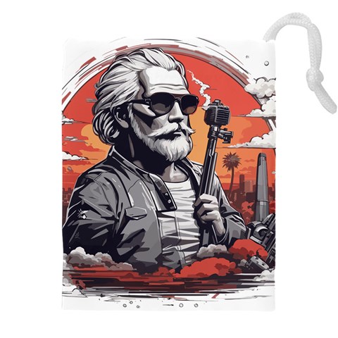 ai generator t hirt design Drawstring Pouch (5XL) from ArtsNow.com Front