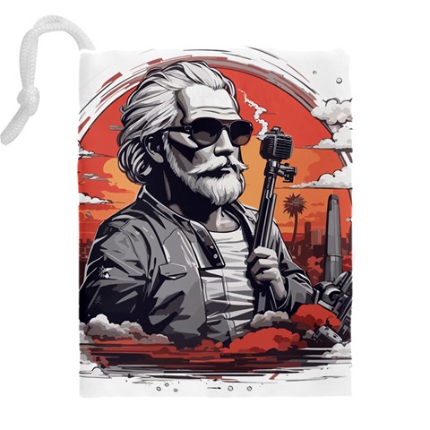 ai generator t hirt design Drawstring Pouch (5XL) from ArtsNow.com Back