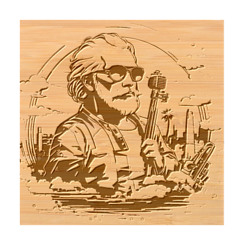 ai generator t hirt design Bamboo Coaster Set from ArtsNow.com Coaster 1